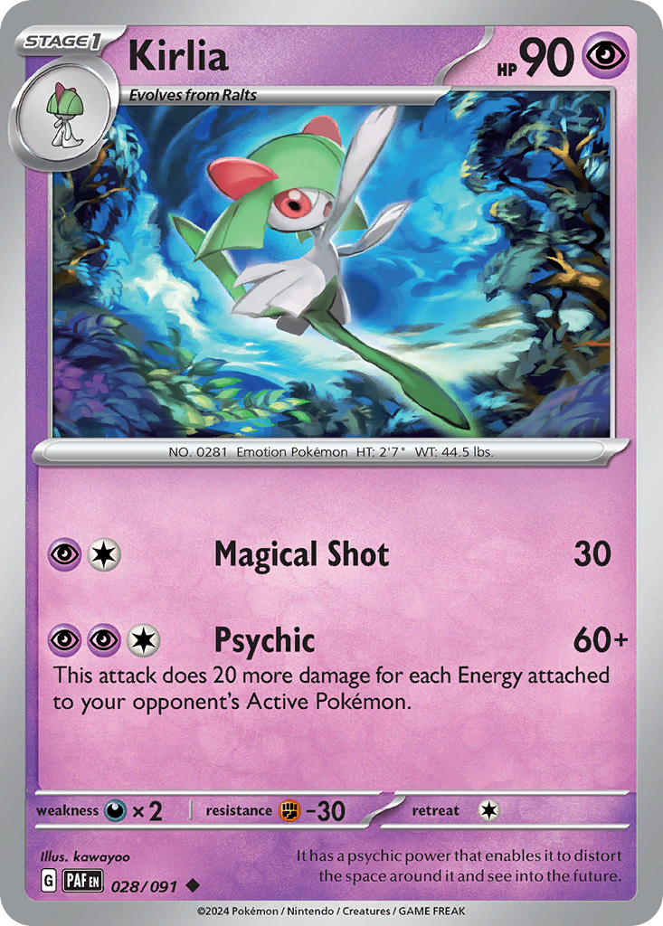 Paldean Fates Kirlia #28/91